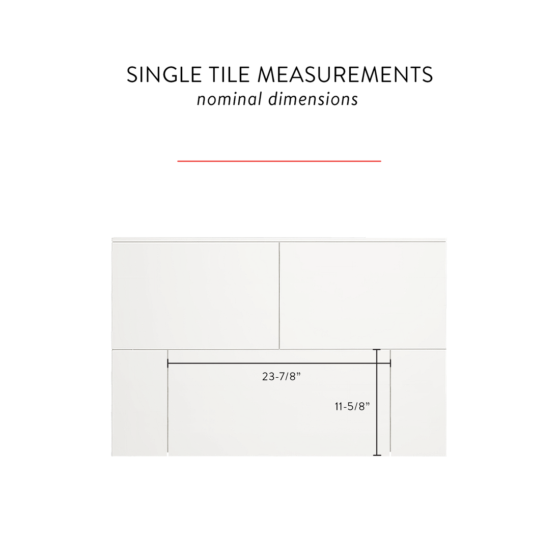 12"x24" Running Bond Subway Shower Surround