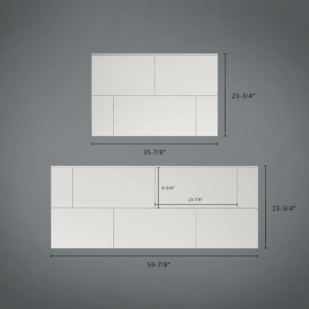 12"x24" Running Bond Subway Tub