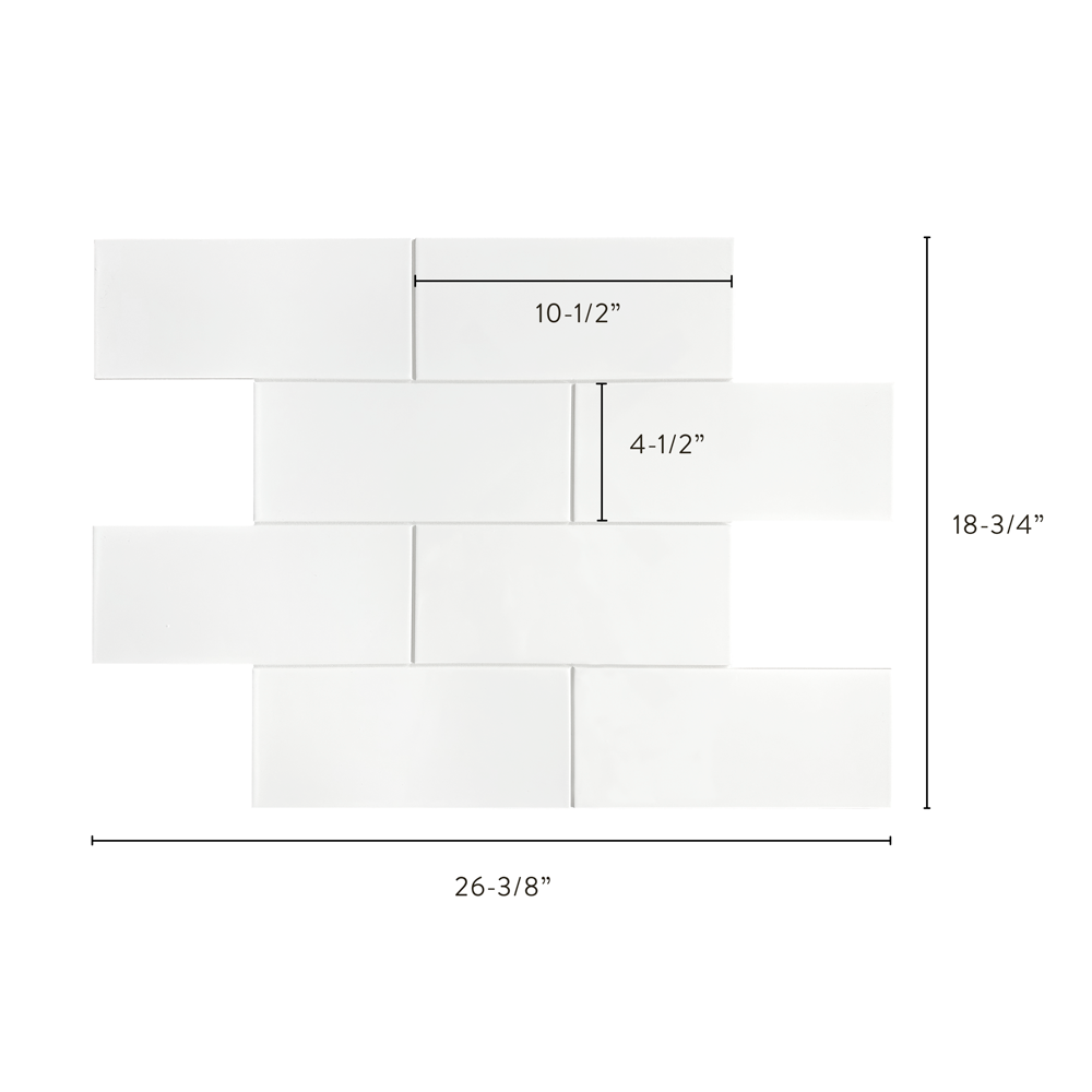 4x10" Running Bond Subway