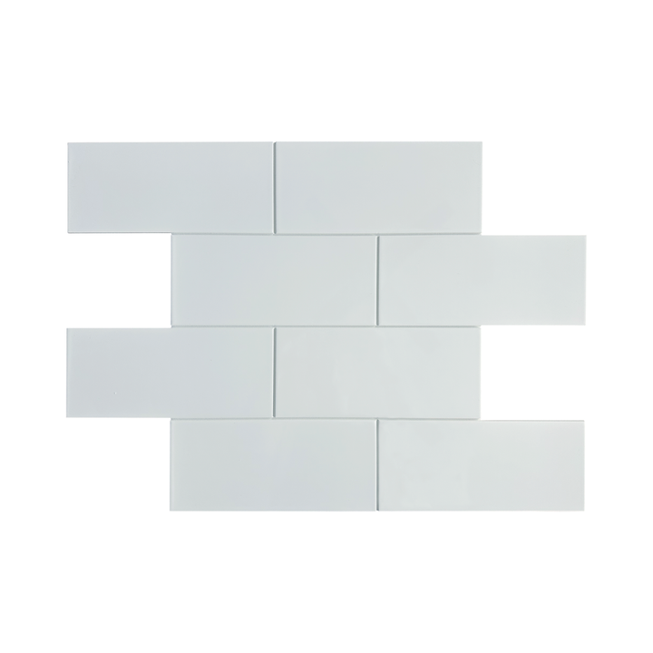 SALE 4x10" Running Bond Subway - GLOSS ICICLE (32 SF)