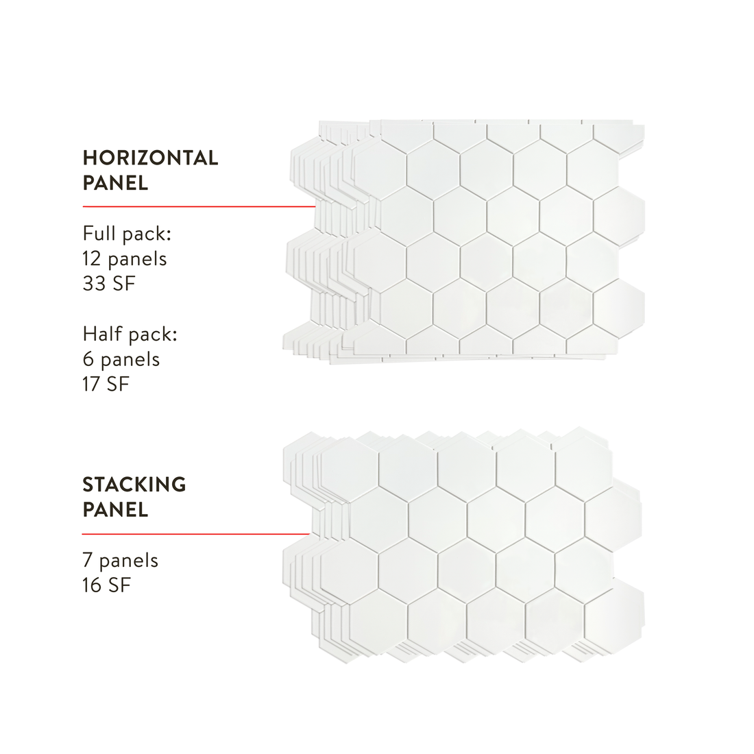 4" Hexagon
