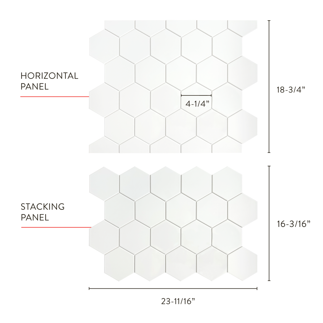 4" Hexagon