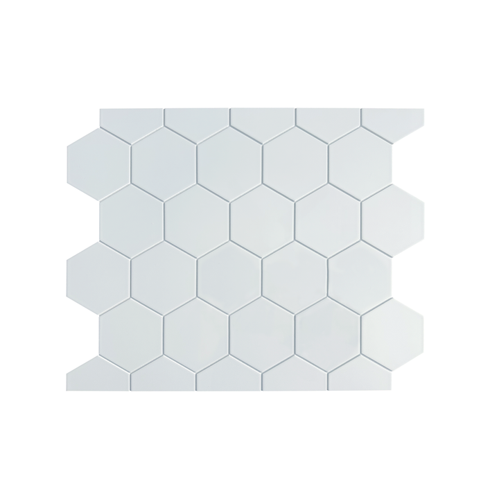 SALE 4" Hexagon - GLOSS ICICLE - 12 Panels (33 SF)