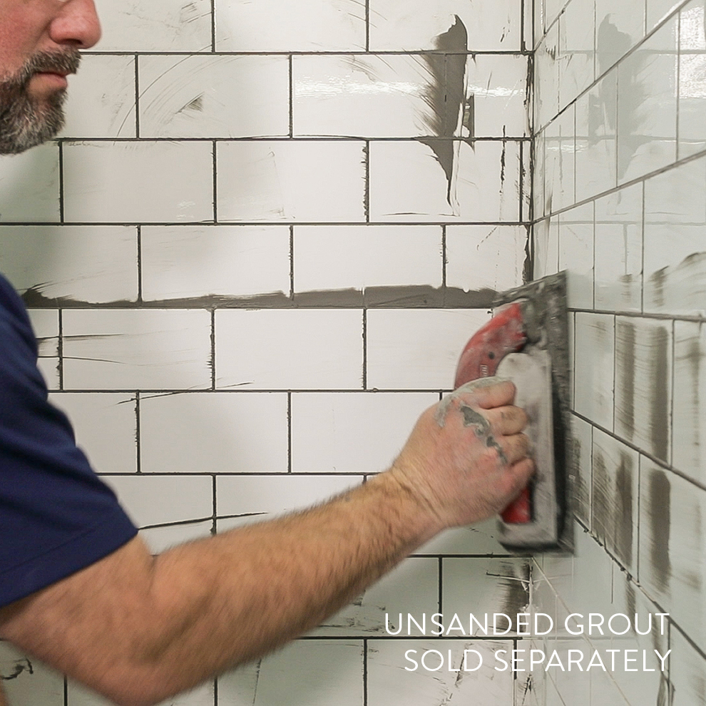 3"x6" Running Bond Subway Shower