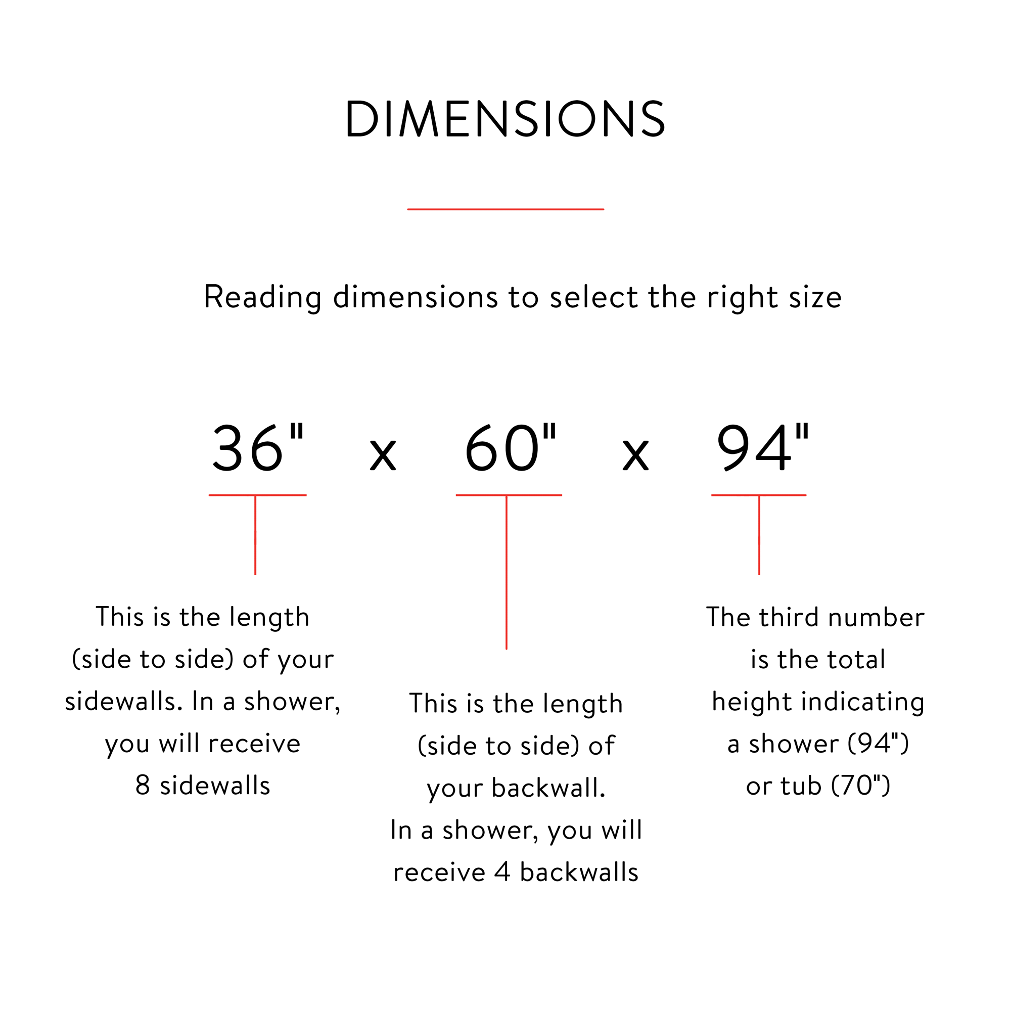 12"x24" Running Bond Subway Shower Surround