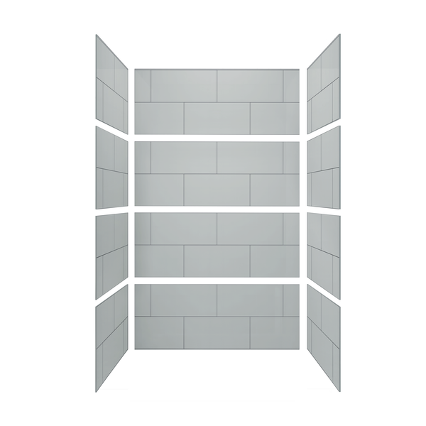 12"x24" Running Bond Subway Shower