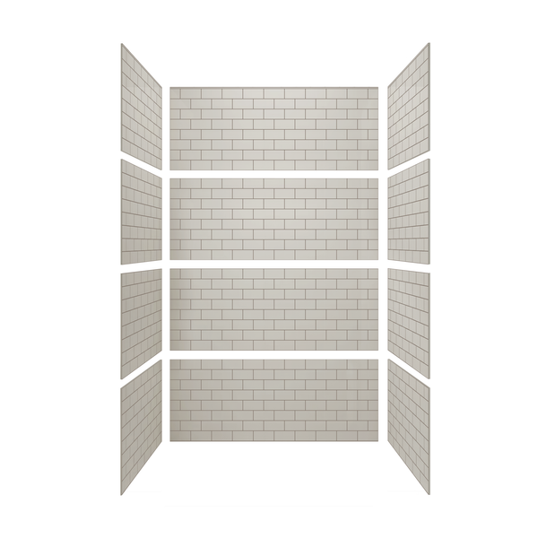 3"x6" Running Bond Subway Shower