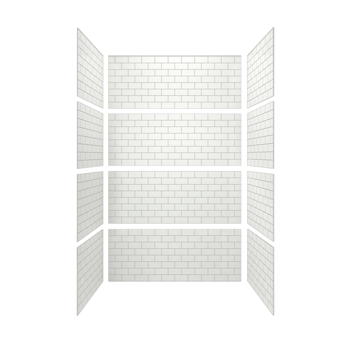 3"x6" Running Bond Subway Shower