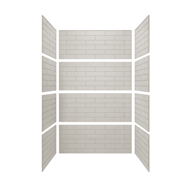 4"x16" Running Bond Subway Shower
