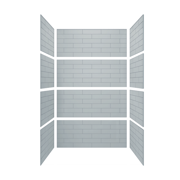 4"x16" Running Bond Subway Shower