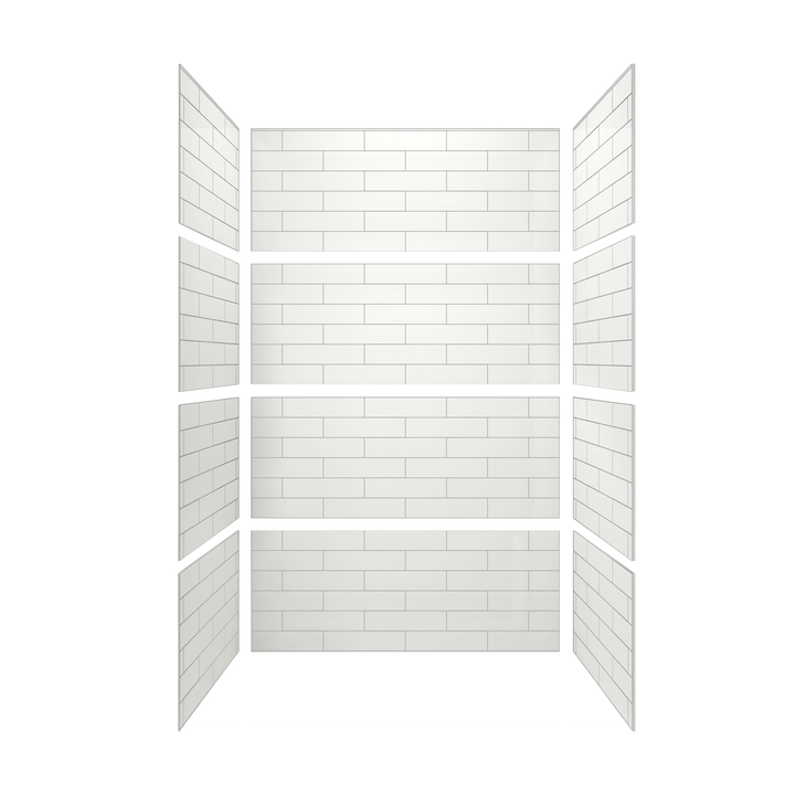4"x16" Running Bond Subway Shower