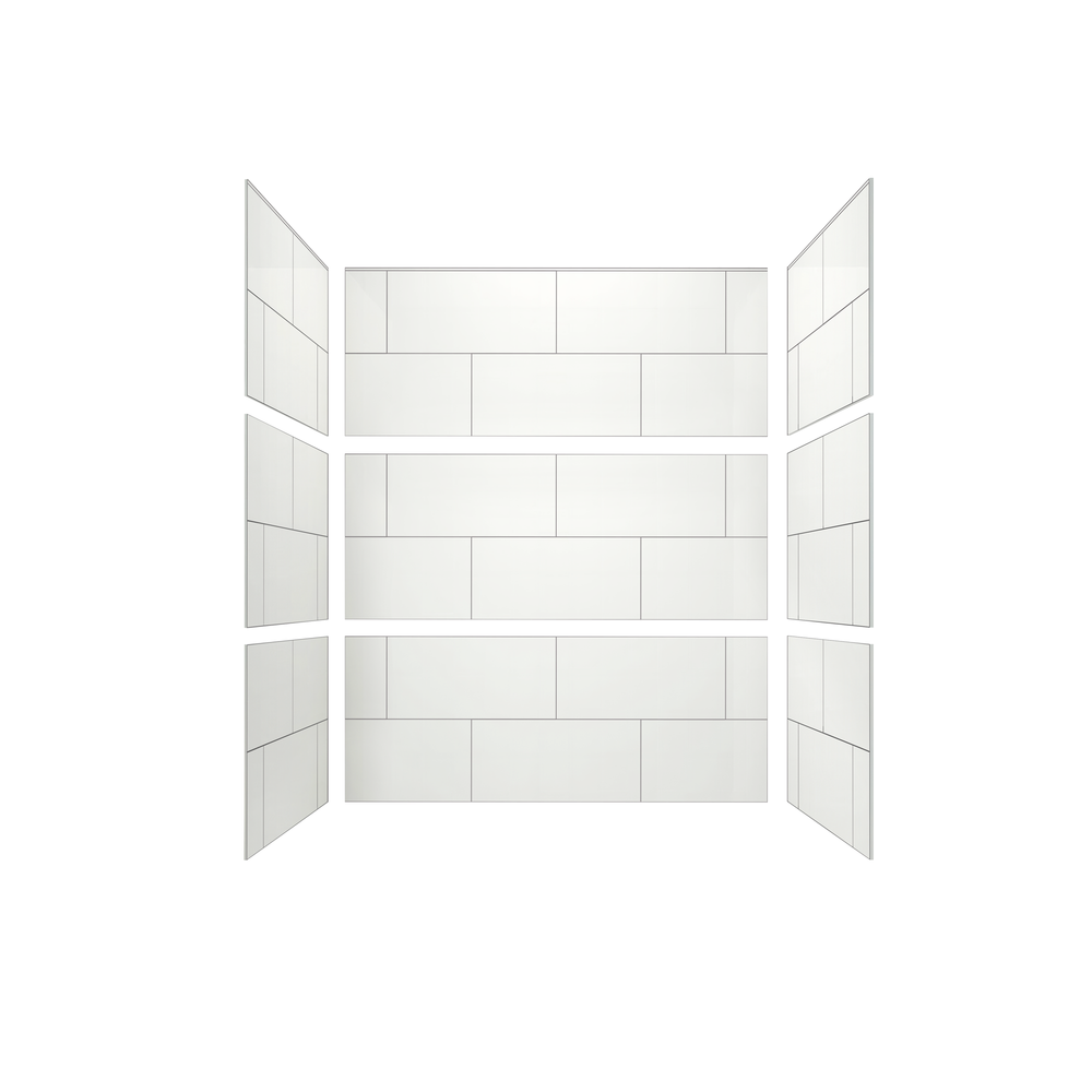 12"x24" Running Bond Subway Tub