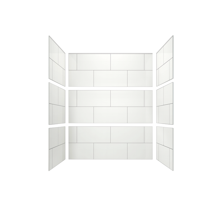 12"x24" Running Bond Subway Tub