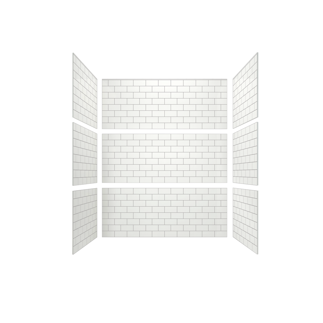 3"x6" Running Bond Subway Tub