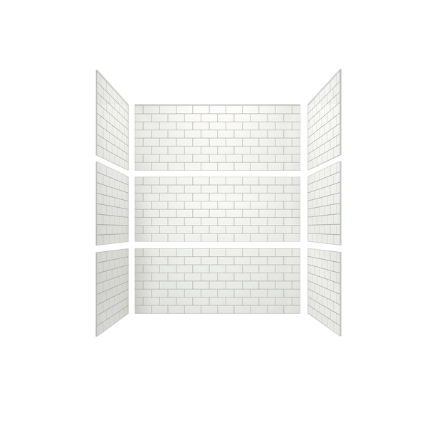 3"x6" Running Bond Subway Tub