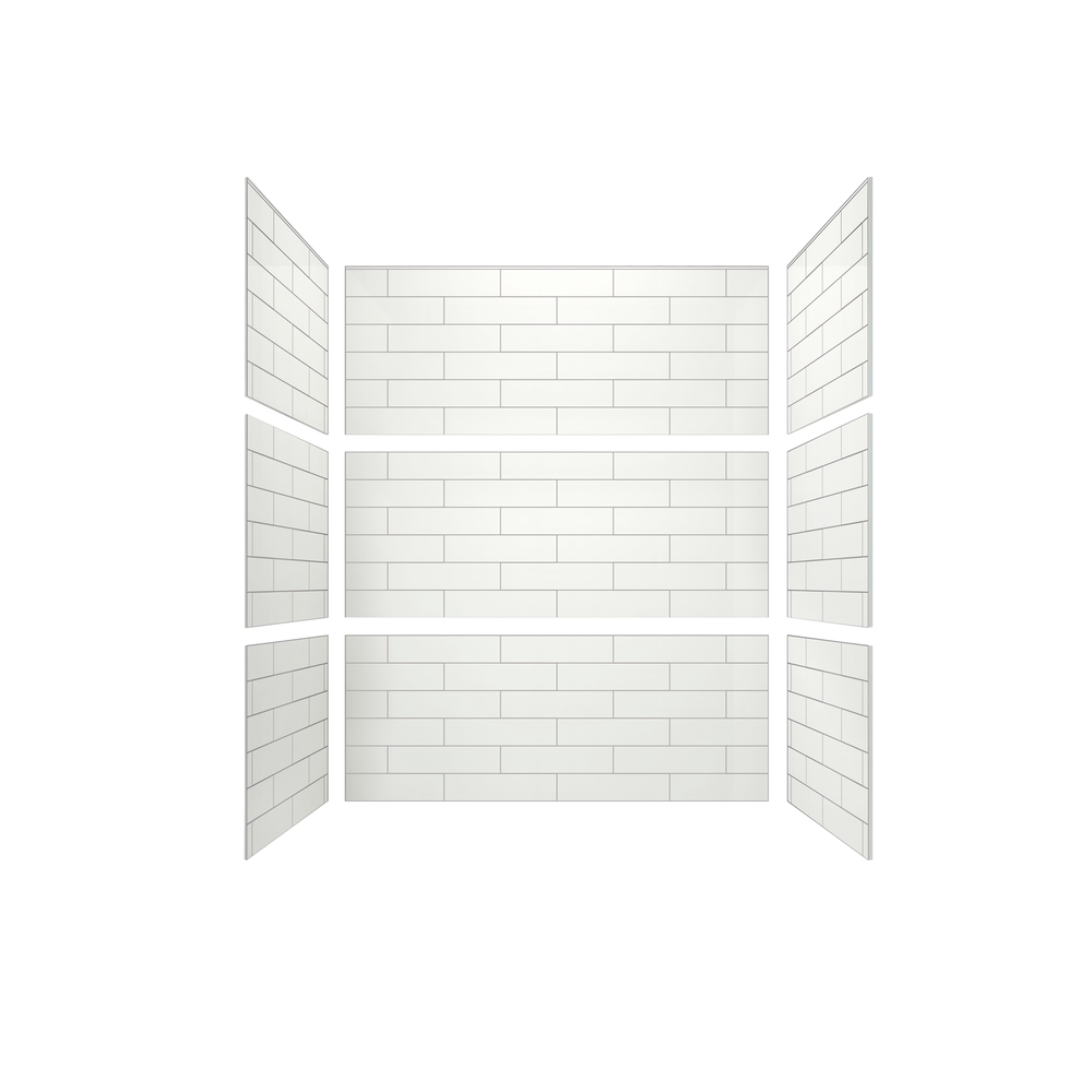 4"x16" Running Bond Subway Tub