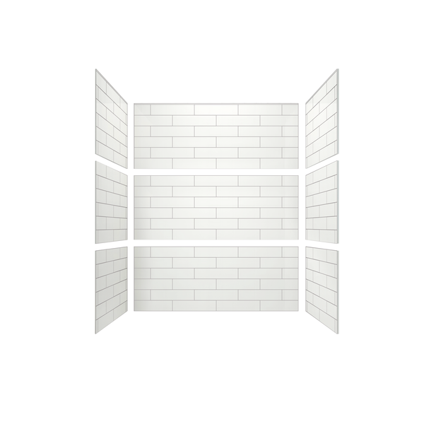 4"x16" Running Bond Subway Tub