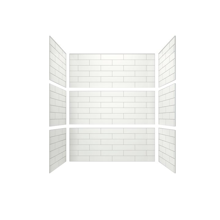 4"x16" Running Bond Subway Tub